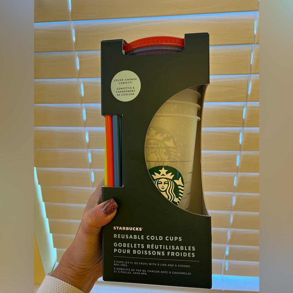 🆕 Starbucks 2021 Confetti Cold Cups
